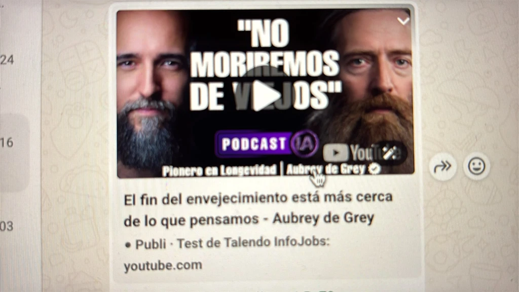 Aubrey de Grey en la entrevista enlazada